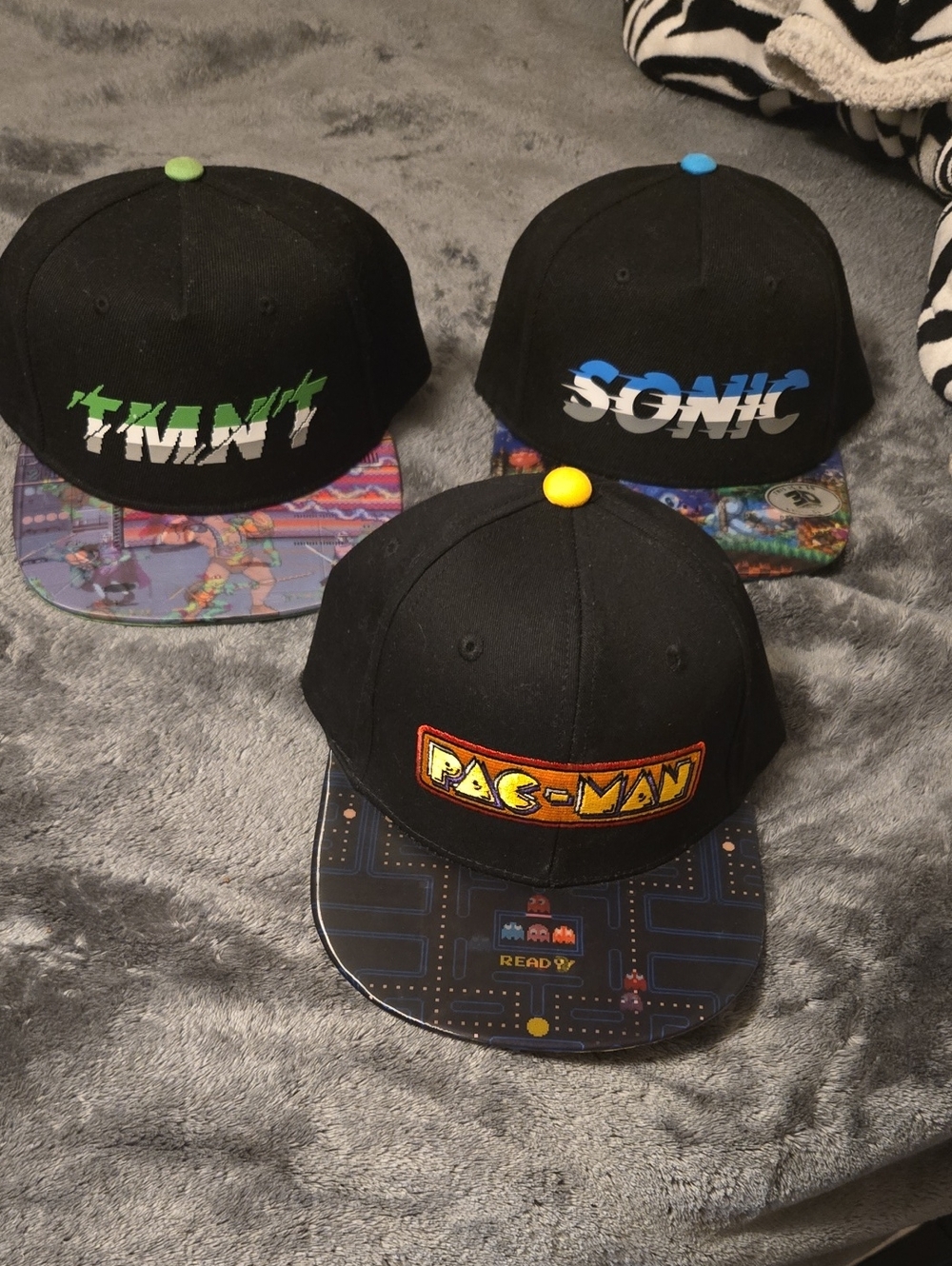 Black Snapback Video Game Hats